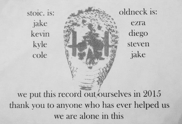 Stoic (5) - Stoic / Oldneck Split (WHITE W/ GREEN SPLATTER VINYL 7") | Mint (M) Mint (M)-Music History