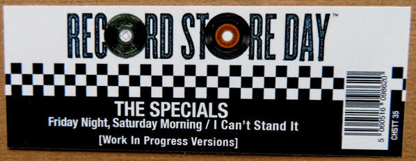 The Specials - Friday Night, Saturday Morning / I Can't Stand It (Work In Progress Versions) (VINYL 10" RSD) |-Music History