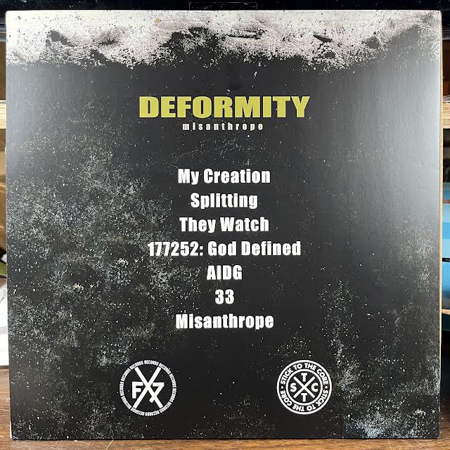 Deformity - Misanthrope (VINYL) | Mint (M) Mint (M)-Music History