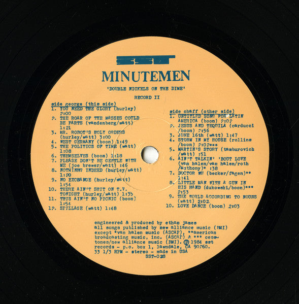 Minutemen - Double Nickels On The Dime (2xVINYL) | Mint (M) Mint (M)-Music History