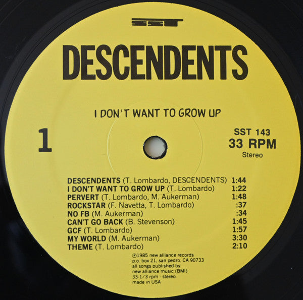 I Don't Want To Grow Up (VINYL) | Mint (M) Mint (M)-Music History