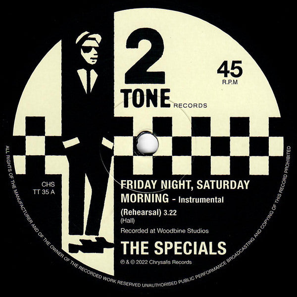 The Specials - Friday Night, Saturday Morning / I Can't Stand It (Work In Progress Versions) (VINYL 10" RSD) |-Music History