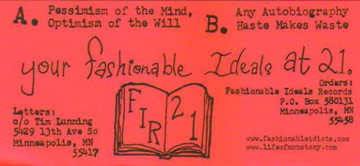 Pessimism Of The Mind, Optimism Of The Will (VINYL 7") | Mint (M) Mint (M)-Music History