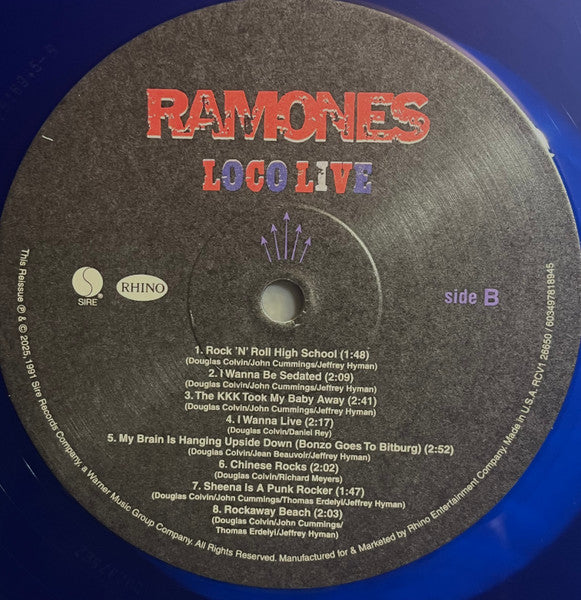 Ramones - Loco Live (RSD 2025)(2xCOLOR VINYL) | Mint (M) Mint (M)-Music History