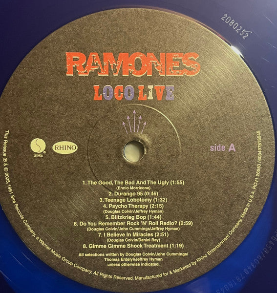 Ramones - Loco Live (RSD 2025)(2xCOLOR VINYL) | Mint (M) Mint (M)-Music History