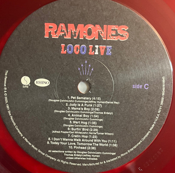 Ramones - Loco Live (RSD 2025)(2xCOLOR VINYL) | Mint (M) Mint (M)-Music History