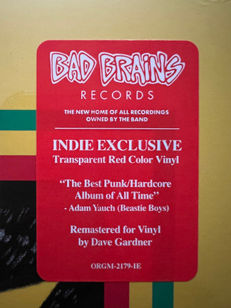 Bad Brains (RED VINYL) |-Music History