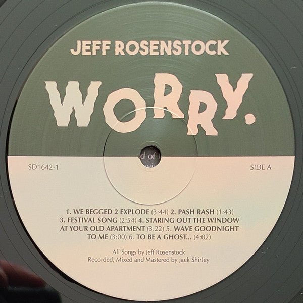 Worry. *DINGED* (VINYL) | Mint (M) Excellent (EX)-Music History