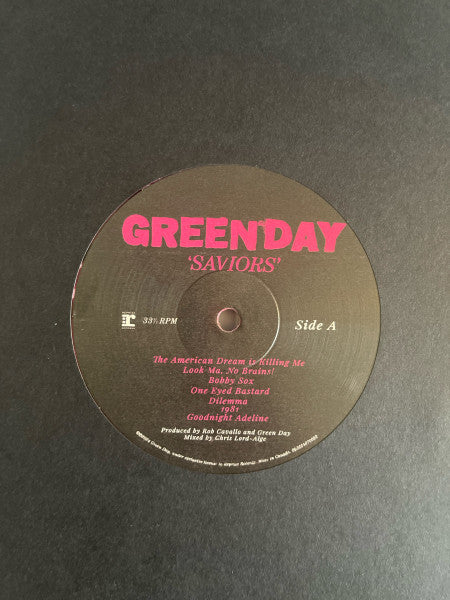 Saviors (VINYL) | Mint (M) Mint (M)-Music History