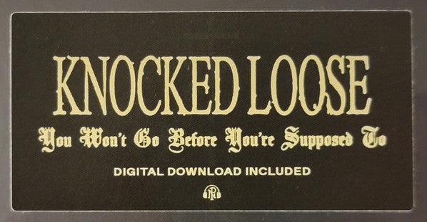 Knocked Loose - You Won't Go Before You're Supposed To (VINYL) | Mint (M) Mint (M)-Music History