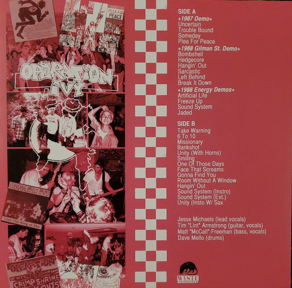 Learn To Dance The Geek With The... Operation Ivy: The Demos 1986-1988 (UNOFFICIAL VINYL) | Mint (M) Mint (M)-Music History