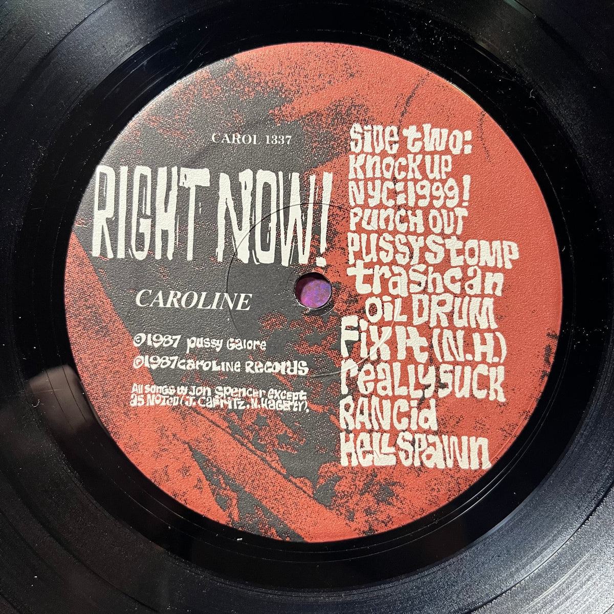 Pussy Galore (2) - Right Now! (VINYL) | Near Mint- (NM-) Excellent+ (EX+)-Music History