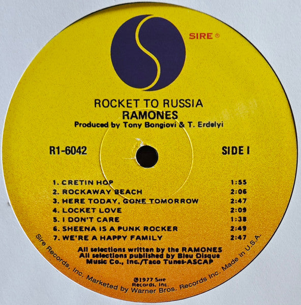 Ramones - Rocket To Russia (180G VINYL LP RHINO R1 6042 2011) | Near Mint (NM or M-) Near Mint (NM)-Music History