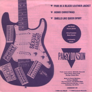 Pansy Division - Fem In A Black Leather Jacket (7" VINYL) |-Music History
