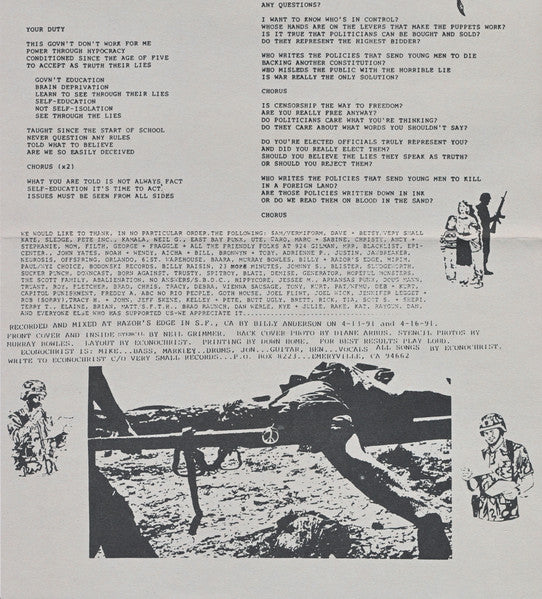 Econochrist - Another Victim (7" VINYL) | Near Mint (NM) Near Mint (NM)-Music History