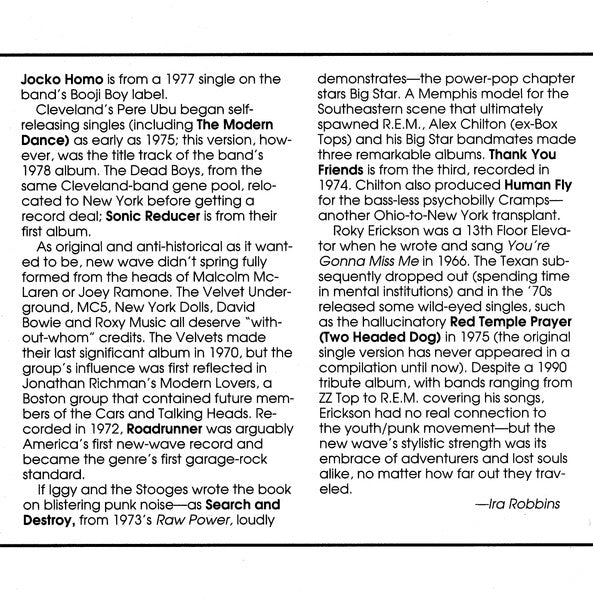 Sounds Of The Seventies - Punk And New Wave (CD) | Near Mint (NM) Near Mint (NM)-Music History