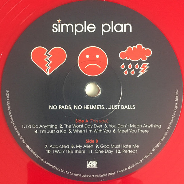 Simple Plan - No Pads, No Helmets...Just Balls (RED VINYL) |-Music History