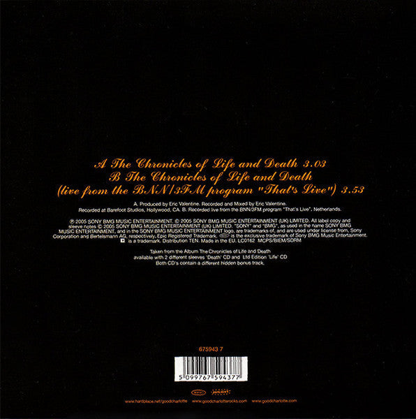 The Chronicles Of Life And Death (7") | Near Mint (NM) Near Mint (NM)-Music History