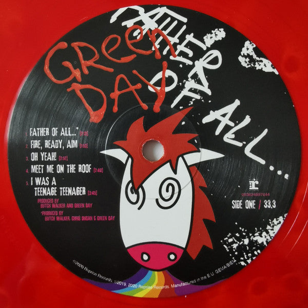 Green Day - Father Of All... (CLOUDY RED VINYL) | Near Mint (NM or M-)-Music History
