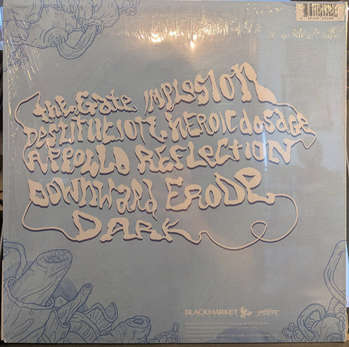 Khann - Erode (BLUE MARBLED VINYL) | Near Mint (NM or M-)-Music History