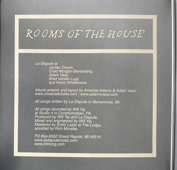La Dispute - Rooms Of The House | Near Mint (NM) Near Mint (NM)-Music History
