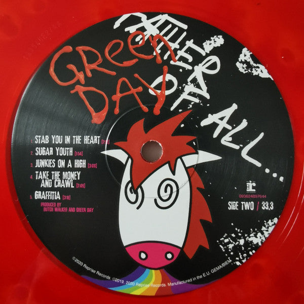 Green Day - Father Of All... (CLOUDY RED VINYL) | Near Mint (NM or M-)-Music History