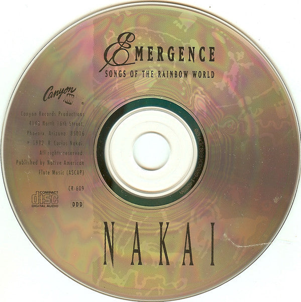 R. Carlos Nakai - Emergence: Songs Of The Rainbow World - Native American Flute Music (CD) | Near Mint (NM) Near Mint (NM)--Music History