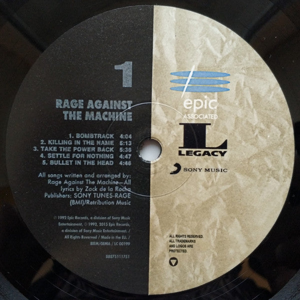 Rage Against The Machine - Rage Against The Machine (Vinyl) | Mint (M) Mint (M)-Music History