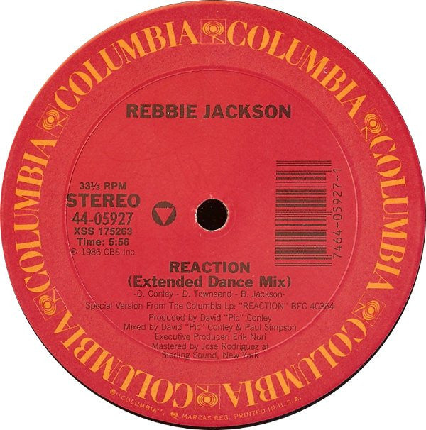 Rebbie Jackson - Reaction | Near Mint (NM) Near Mint (NM)-Music History