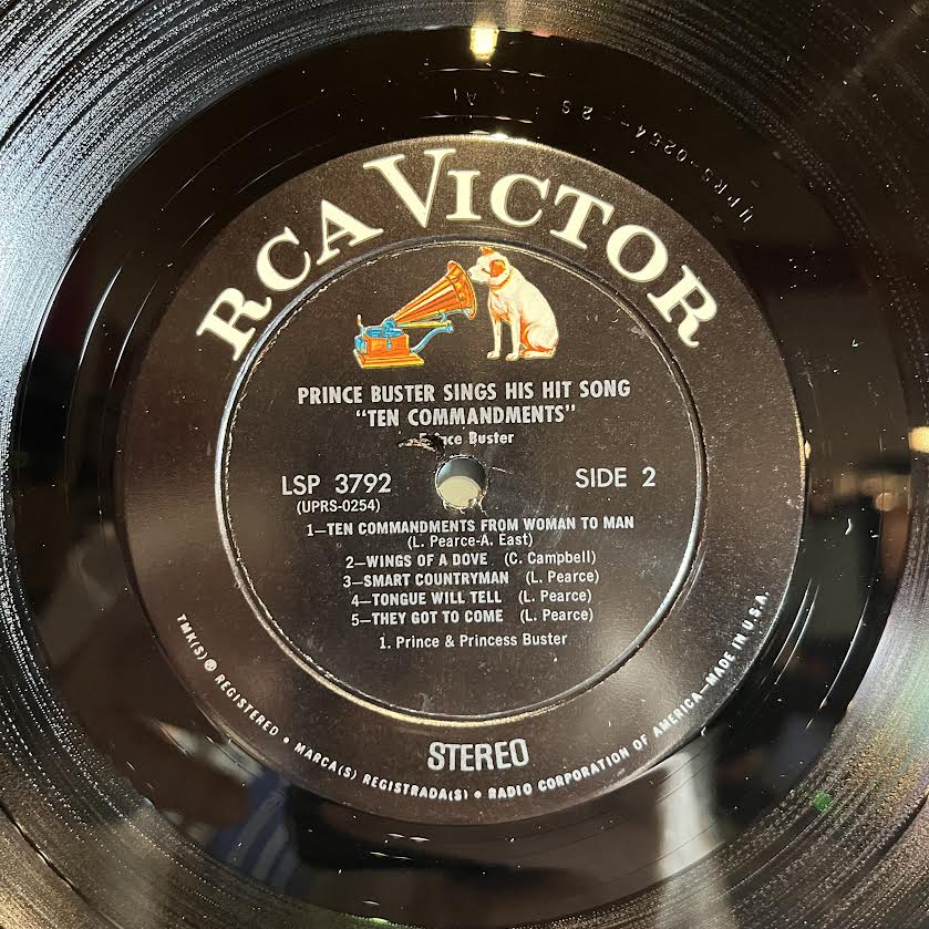 Prince Buster - Sings His Hit Song Ten Commandments *SHRINK* | Near Mint (NM) Near Mint (NM)-Music History