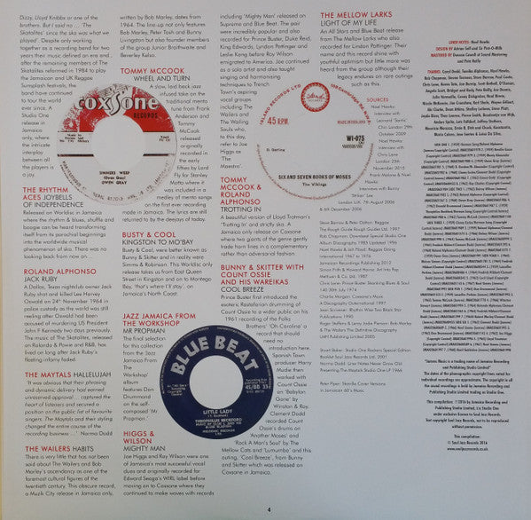 Coxsone's Music 2: The Sound Of Young Jamaica (More Early Cuts From The Vaults Of Studio One 1959-63) | Mint (M) Mint (M)-Music History