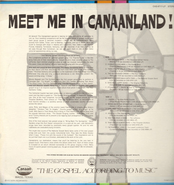 Various - Meet Me In Canaanland! (VINYL) | Near Mint (NM) Near Mint (NM)Music History