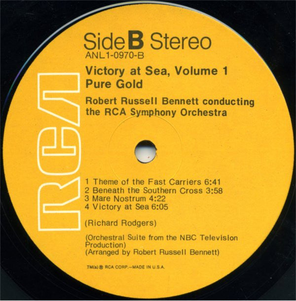Richard Rodgers / Robert Russell Bennett / RCA Vic - Victory At Sea Volume I | Near Mint (NM) Very Good Plus (VG+)-Music History