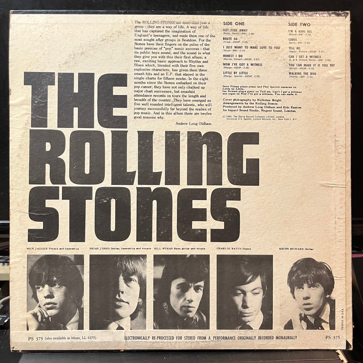 The Rolling Stones - England's Newest Hit Makers (VINYL LP LONDON PS 375 1969) | Near Mint- (NM-) Very Good (VG)-Music History