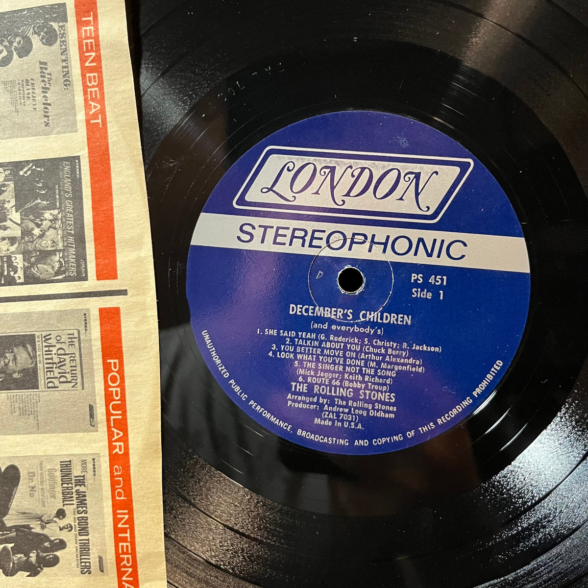 The Rolling Stones - December's Children (And Everybody's)(VINYL LP LONDON PS 451) | Near Mint- (NM-) Very Good Plus (VG+)-Music History