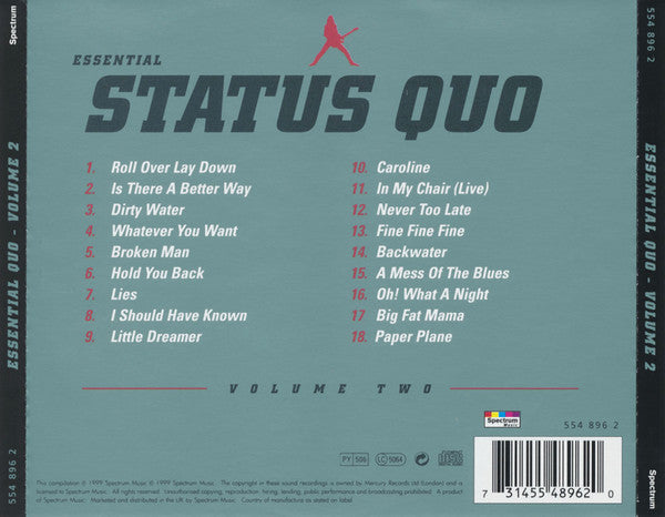 Status Quo - The Essential Status Quo - Volume Two (CD) | Near Mint (NM) Near Mint (NM)-Music History