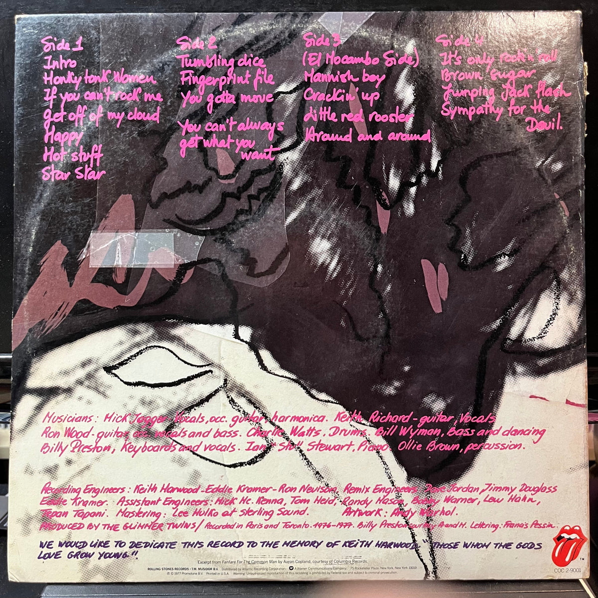 The Rolling Stones - Love You Live (VINYL 2xLP ROLLING STONES COC 2-9001 1977) | Near Mint (NM or M-) Very Good Plus (VG+)-Music History