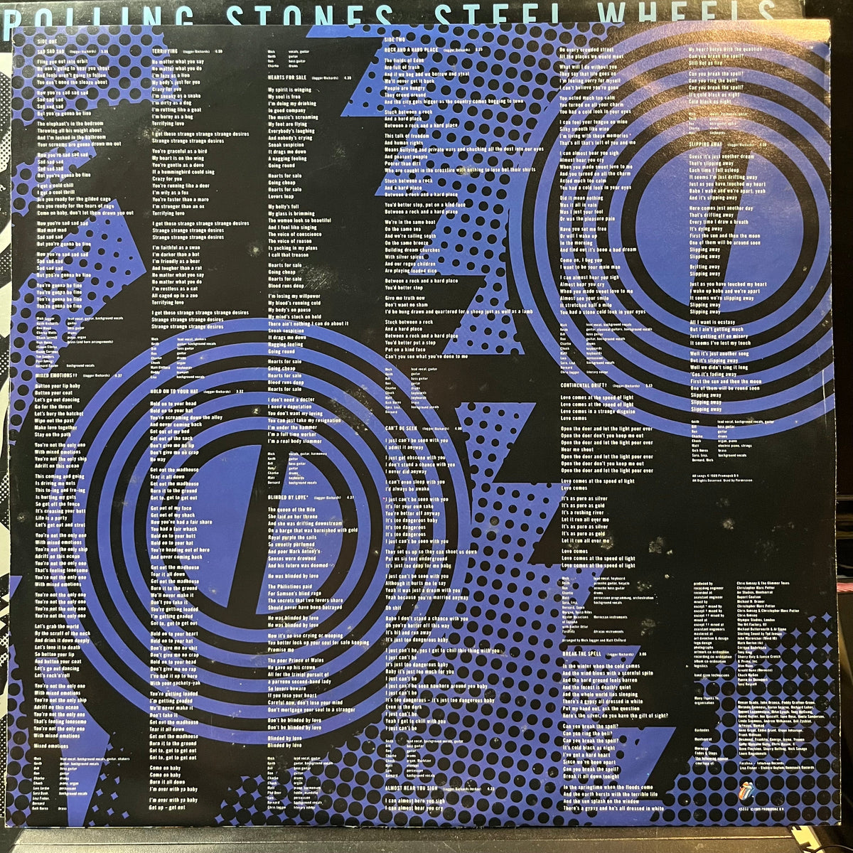 The Rolling Stones - Steel Wheels (VINYL LP ROLLING STONES OC 45333 1989) | Near Mint (NM or M-) Near Mint (NM)-Music History