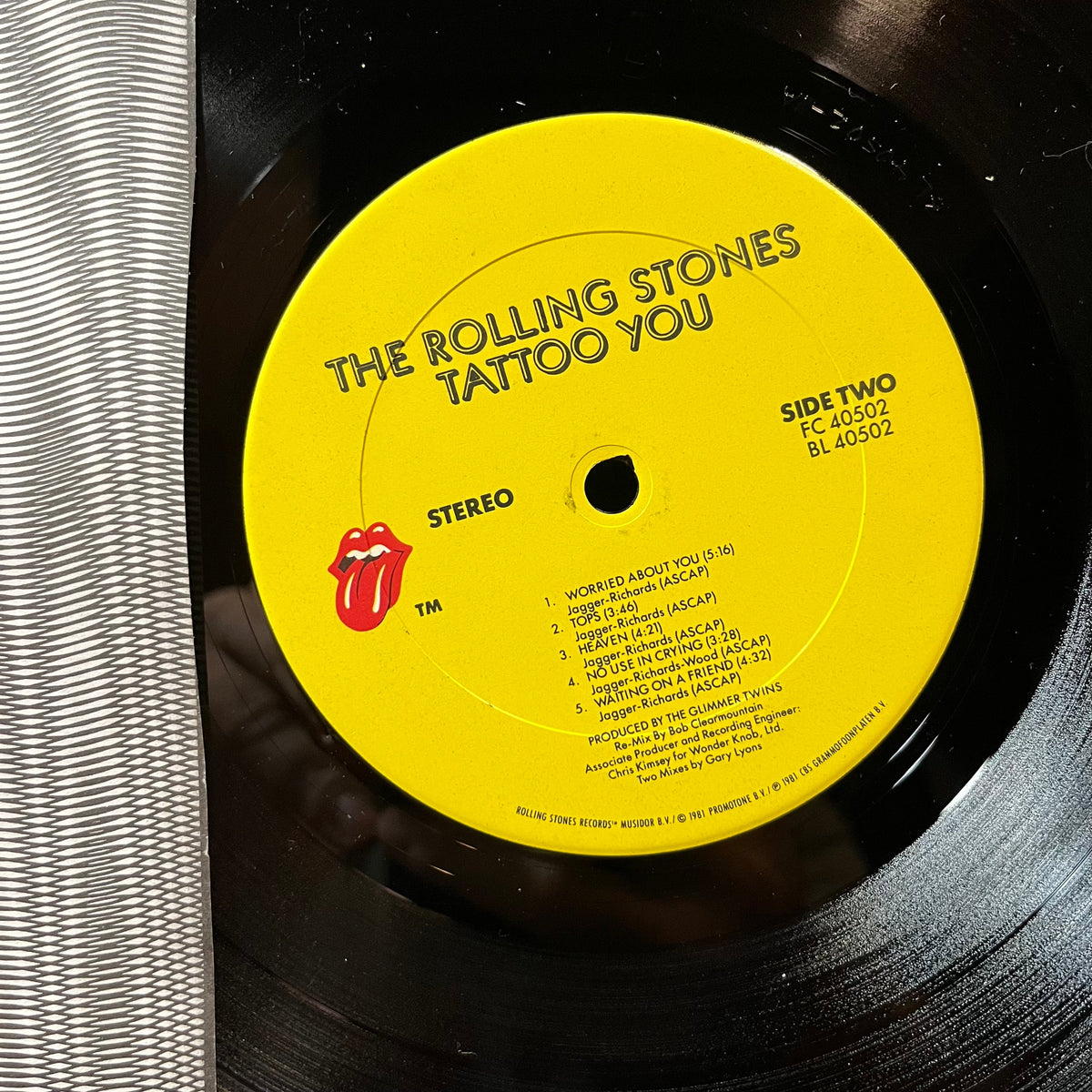 The Rolling Stones - Tattoo You (VINYL LP ROLLING STONES FC 40502 1986) | Near Mint (NM or M-) Near Mint (NM)-Music History