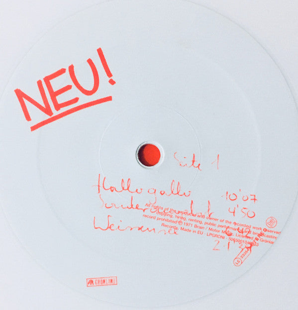 Neu! - Neu! | Mint (M) Mint (M)-Music History