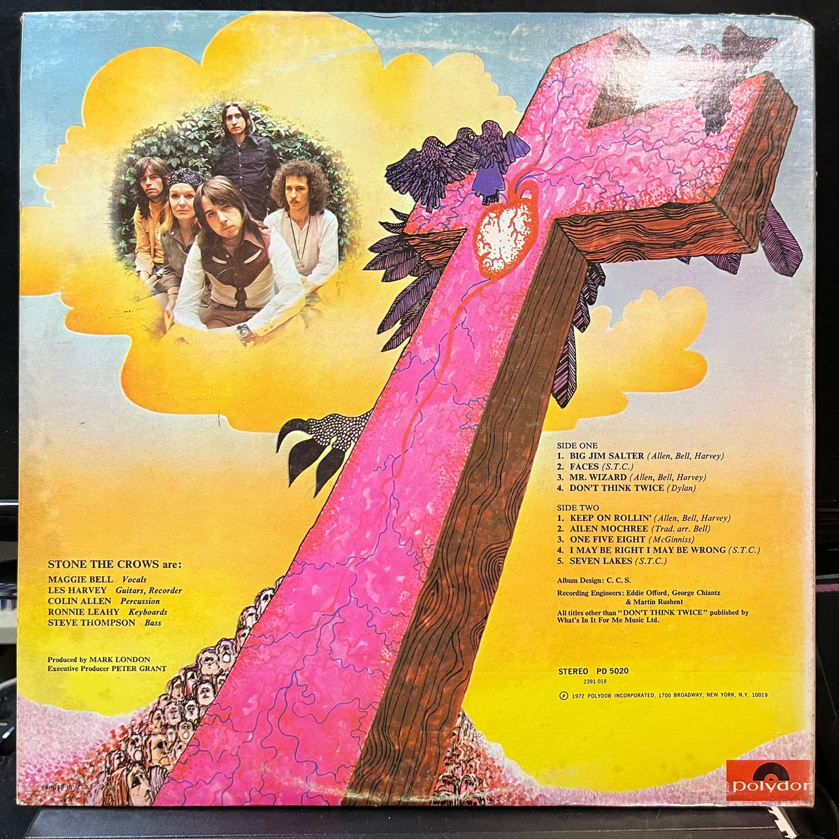 Stone The Crows - Teenage Licks (VINYL LP POLYDOR 2391 018) | USED Near Mint (NM or M-) Very Good Plus (VG+)-Music History