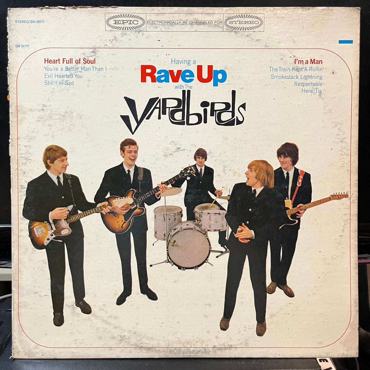 The Yardbirds - Having A Rave Up With The Yardbirds (VINYL LP EPIC BN 26177 1965) | Near Mint (NM or M-) Very Good (VG)-Music History