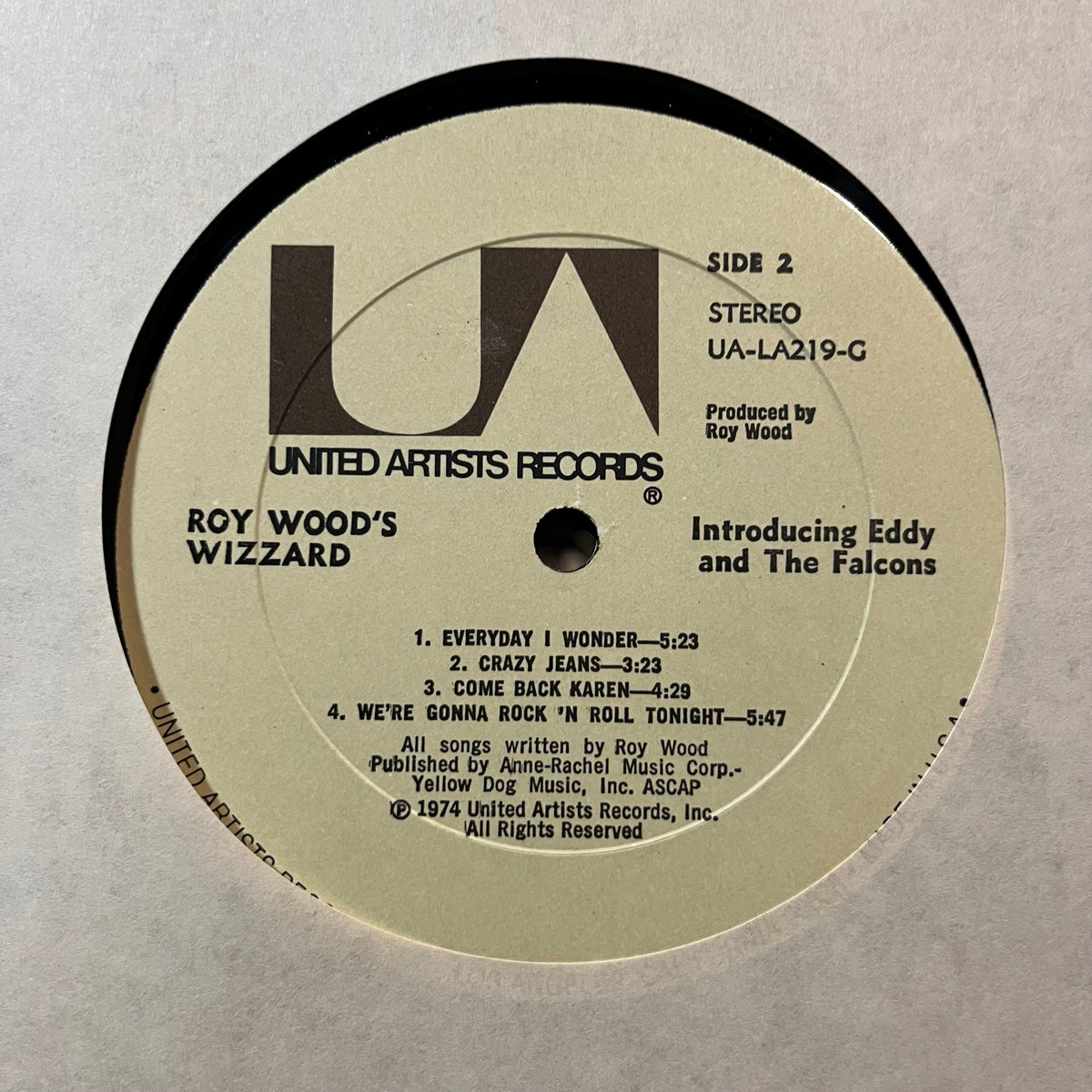 Wizzard - Introducing Eddy And The Falcons (VINYL LP UNITED ARTISTS UA-LA219-G 1974) | Near Mint (NM or M-) Excellent (EX)-Music History