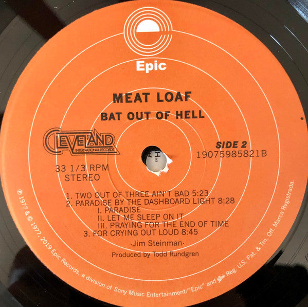 Meat Loaf - Bat Out Of Hell (VINYL) | Mint (M) Near Mint (NM)-Music History