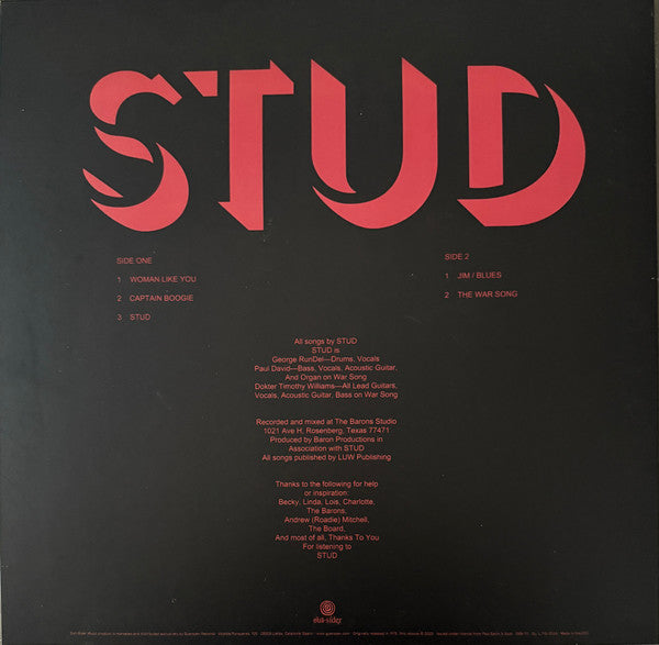 Stud (4) - Stud (VINYL) | Mint (M) Mint (M)-Music History