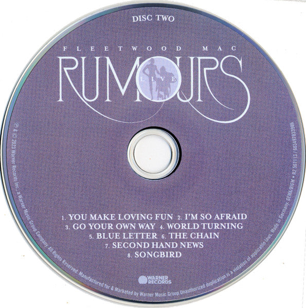 Fleetwood Mac - Rumours Live (CD) | Mint (M) Mint (M)-Music History