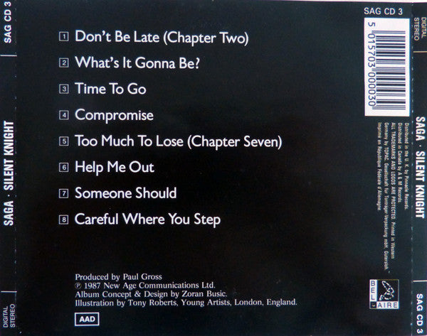 Saga (3) - Silent Knight (CD) | Near Mint (NM) Excellent+ (EX+)-Music History