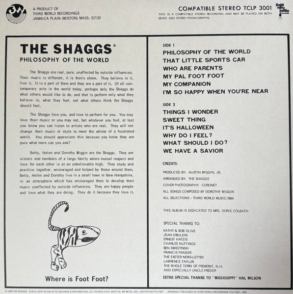 The Shaggs - Philosophy Of The World (YELLOW SMOKE VINYL) | Mint (M) Mint (M)-Music History
