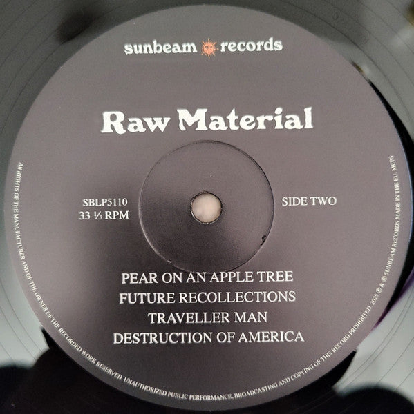 Raw Material (2) - Raw Material (VINYL) | Mint (M) Mint (M)-Music History