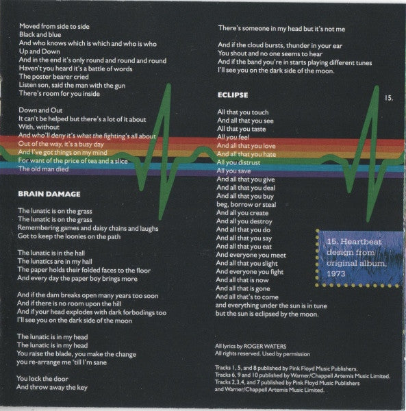 Pink Floyd - The Dark Side Of The Moon (CD GOLD) | Excellent+ (EX+) Near Mint (NM)-Music History